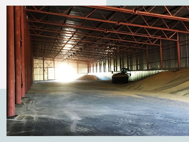 Строительство зернохранилищ в Якутске