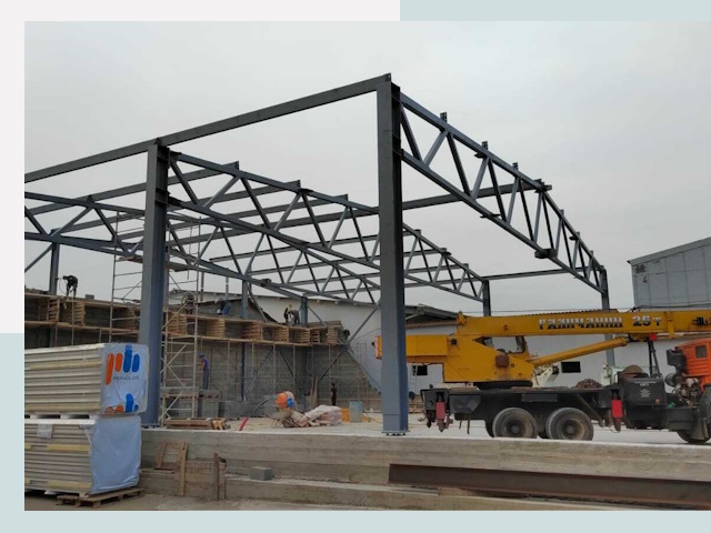 Строительство цехов в Якутске