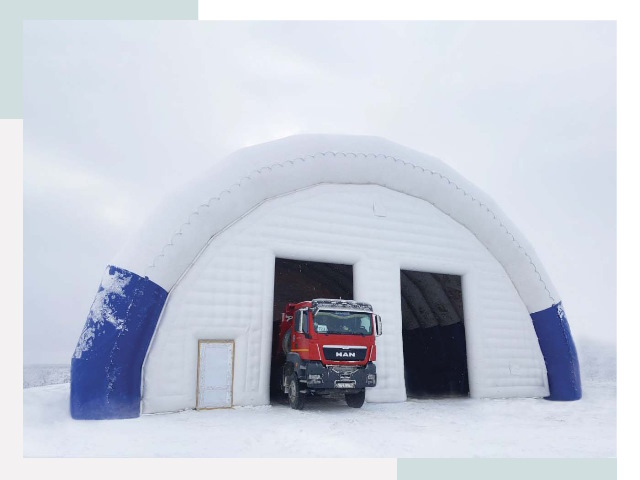 Мобильные ангары в Якутске