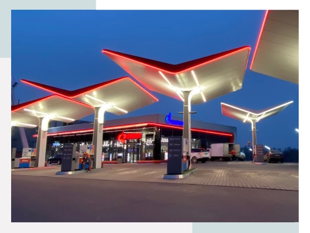 Навесы для АЗС в Якутске